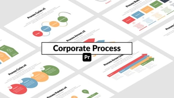 Corporate Process for Premiere Pro - Modern Business Workflow Presentation Animation Template