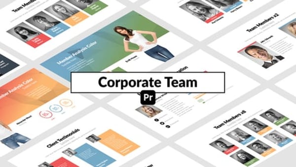 Corporate Team for Premiere Pro - Modern Company Profile Team Presentation Animation Template