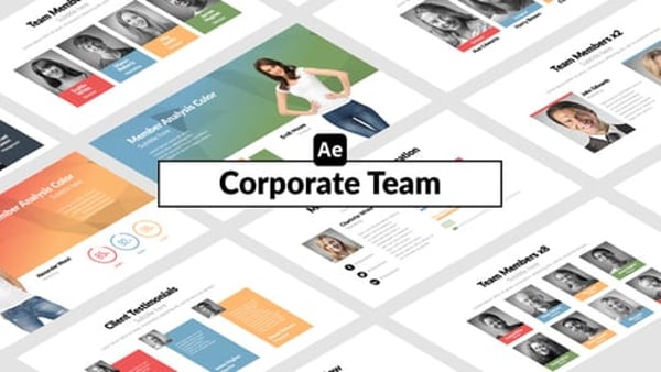 Corporate Team - Modern Company Profile Team Presentation Animation Template