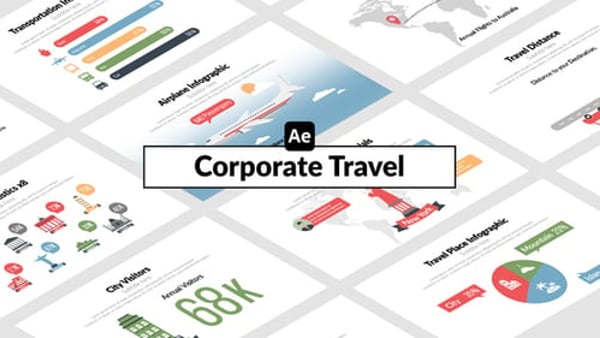 Corporate Travel - Modern Tourism Presentation Animation Template