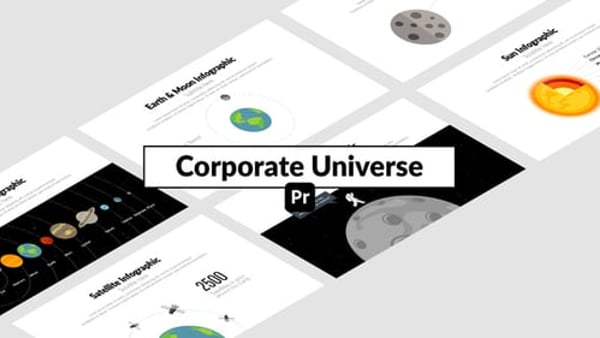 Corporate Universe for Premiere Pro - Space Science Presentation Animation Template