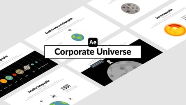 Corporate Universe - Space Science Presentation Animation Template
