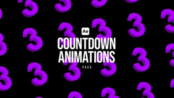 Countdown Animations Pack - Timer Counter Motion Graphics Pack