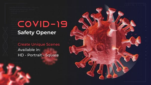 Covid-19 Safety Opener for After Effects – Photorealistic Virus Scenes