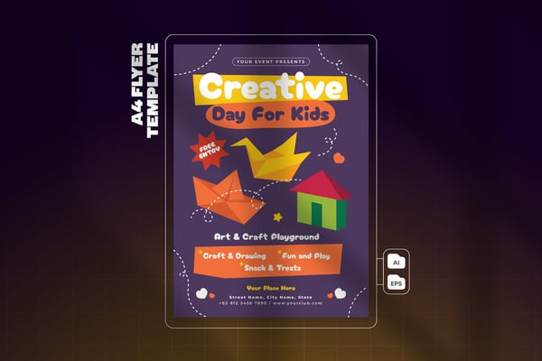Craft for Kids - Flyer Template