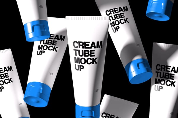 Cream Tube Mockup