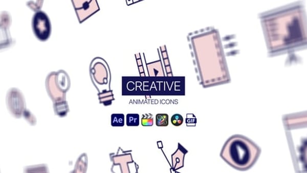 Creative Animated Icons - Design Creative Motion Icons Animation Pack