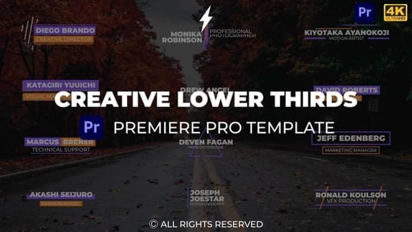Creative Lower Thirds | Premiere Pro