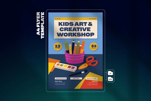 Creative Workshop for Kids - Flyer Template