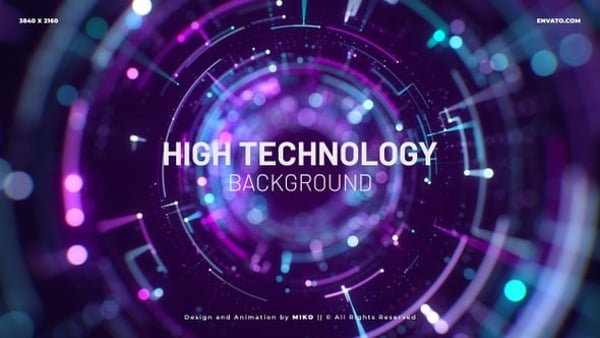 Cyber Sci-Fi 4K Hud Background