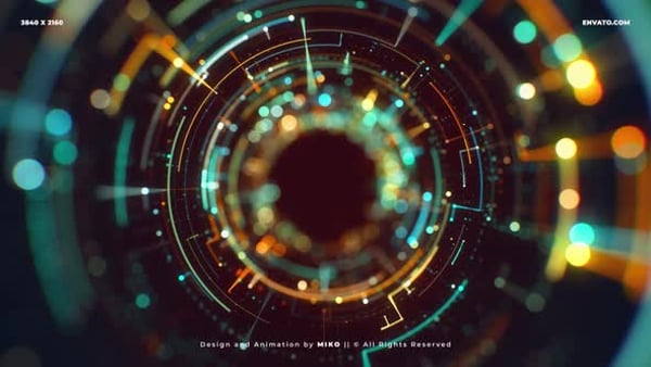 Cyber Sci-Fi 4K Hud Background
