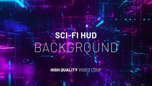 Cyber Sci-Fi Hud Background