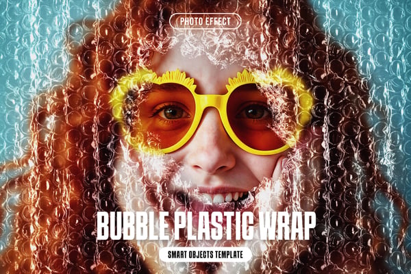 Bubble Plastic Wrap Photo Effect