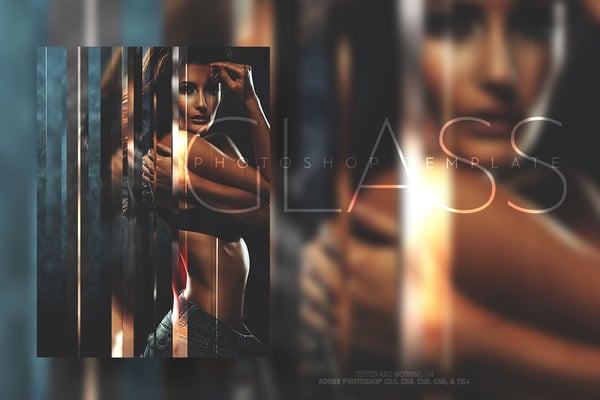 Glass Photo Template