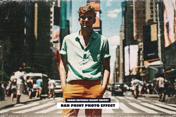 Bad Print Photo Effect