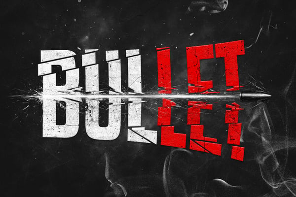 Gun Shot Text Effect