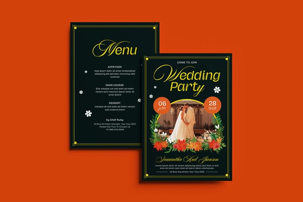 Darling Wedding Invitation Template