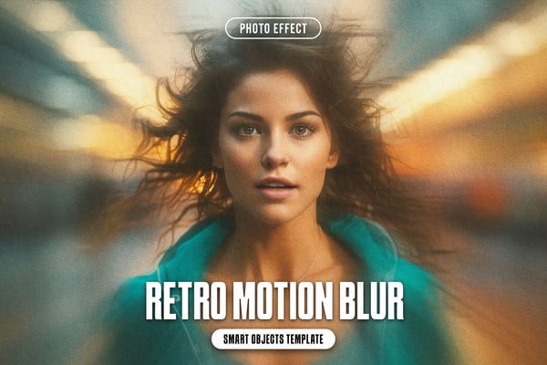Retro Motion Blur Photo Effect