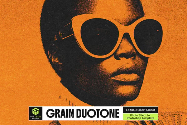 Grain Duotone Photo Effect