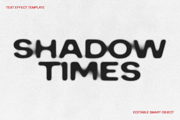 Blurry Halftone Text Effect
