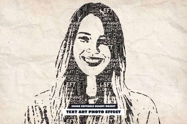 Text Art Photo Effect