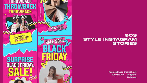 90s Style Instagram Stories