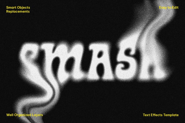 Dissolving Grain Text Effect