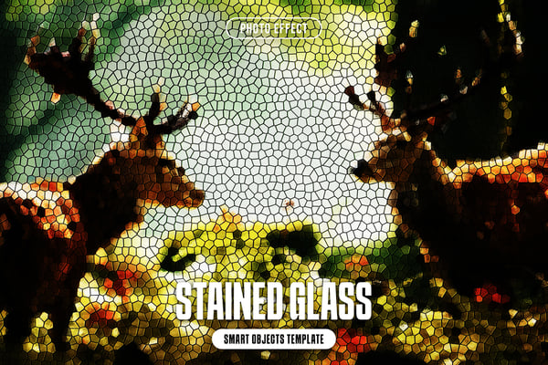 Stained Glass Photo Effect