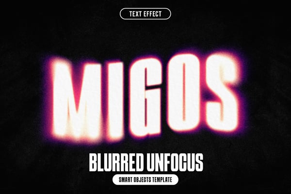 Blurred Unfocus Text Effect