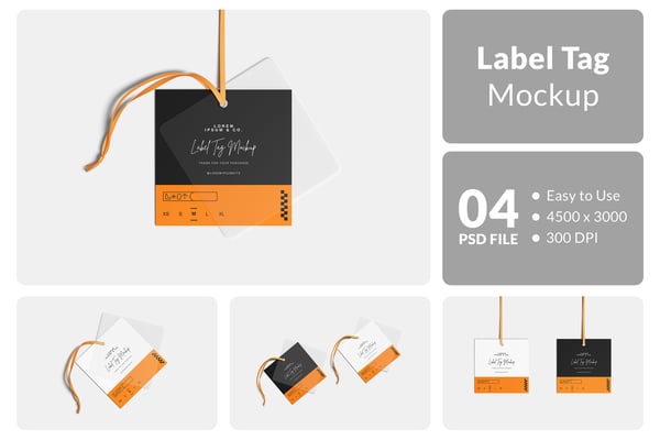 Label Tag Mockup