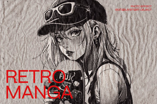 Retro Manga Photo Effect