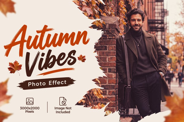 Autumn Vibes PSD Photo Effect
