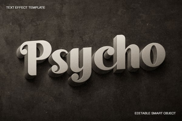 Retro Film Text Effect