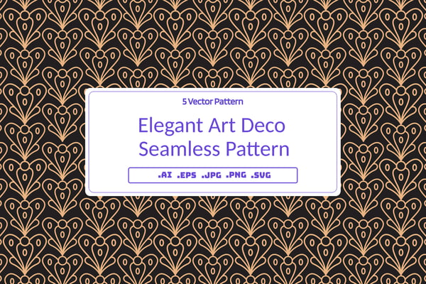 Elegant Art Deco Seamless Pattern