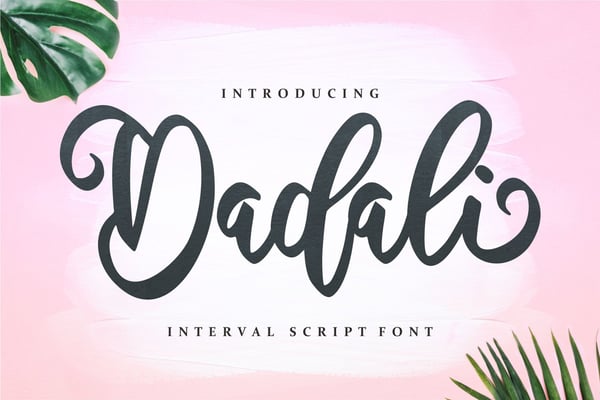 Free Dadali - Interval Script Font