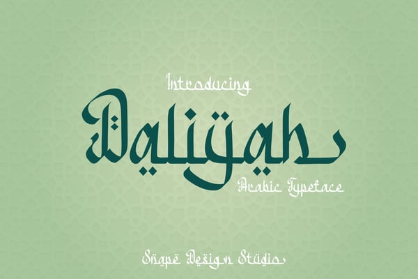 Daliyah - Arabic Typeface