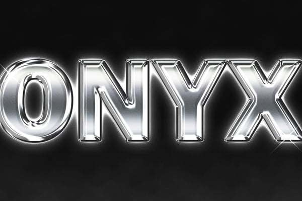 Dark Chrome Text Effect