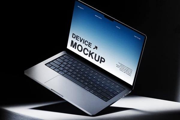 Dark Laptop Mockup