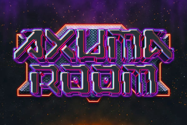 Dark Sci-Fi Chrome Text Effect PSD Template