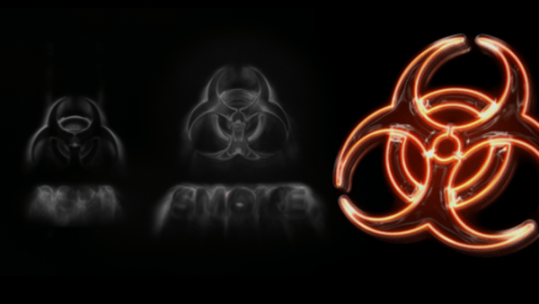 Dark Smoke Neon Logo Intro Reveal
