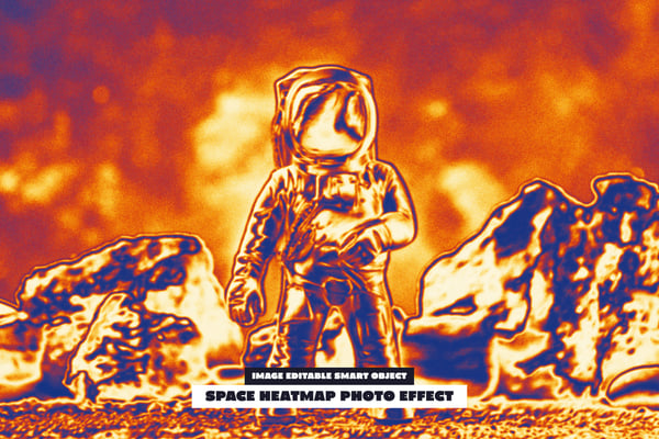 Space Heatmap Photo Effect