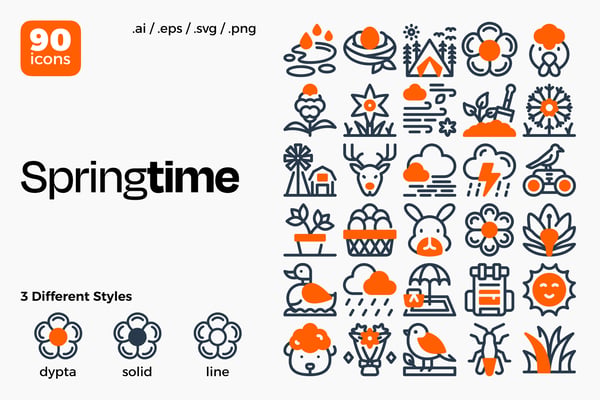 Springtime Icon Set