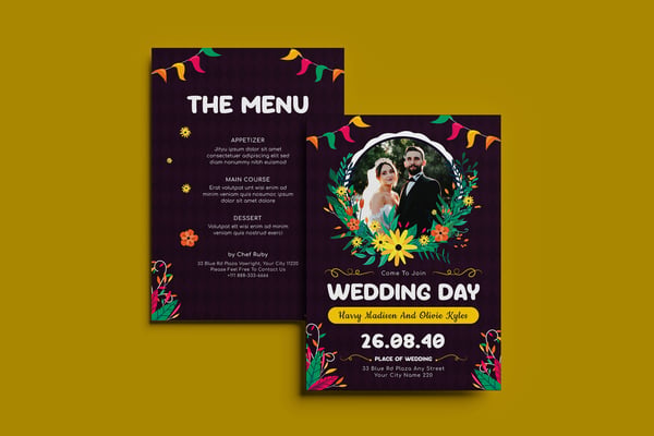 Gummy Wedding Invitation Template