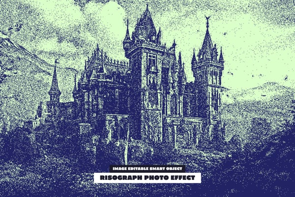 Risograph Photo Effect