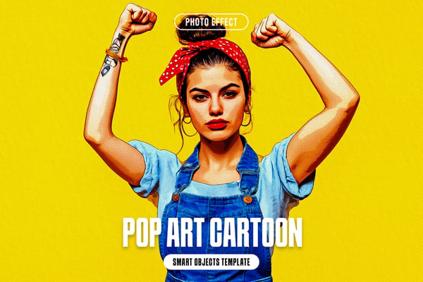 Pop Art Cartoon Photo Effect