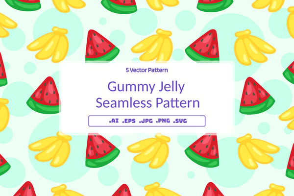 Gummy Jelly Seamless Pattern