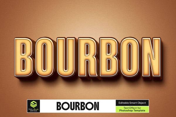Bourbon Text Effect