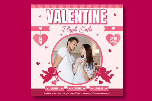 Valentines Sale Socials Media