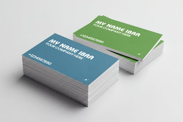 Business Card Stack Mockup