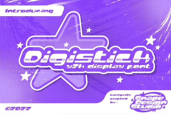 Digistick - Y2K Font